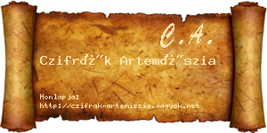 Czifrák Artemíszia névjegykártya